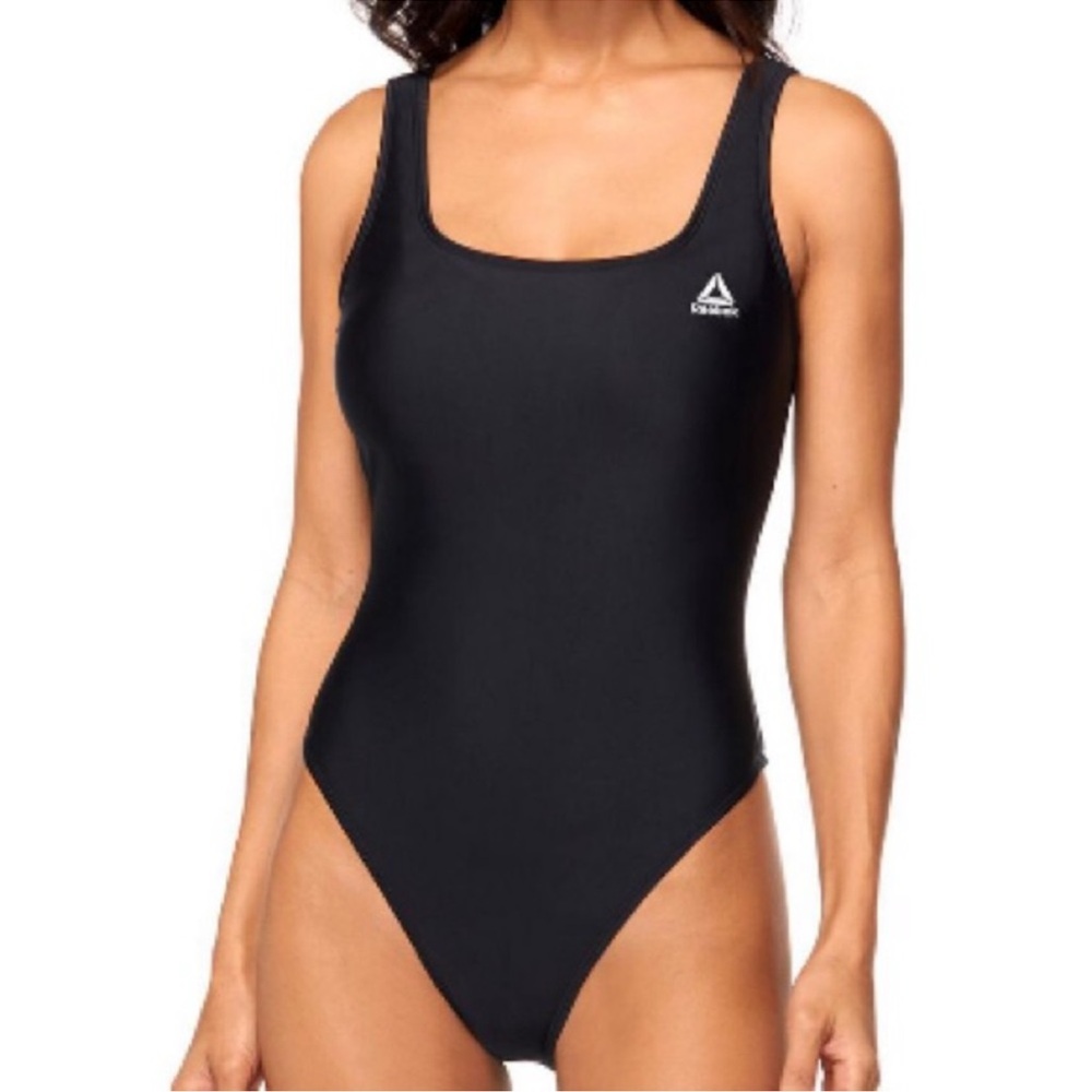 REEBOK Sporty Black One-piece Swimsuit NWOT Size Small S/P
